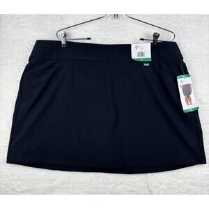 Greg Norman Black Active Skort | XL | Golf Tennis Skirt | NWT